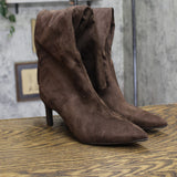 A New Day Womens Justice Boots Faux Suede 94568891 Brown 8M
