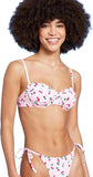 Wild Fable Women's Shirred Underwire Bikini Top PID-10106P Cherry Print Red XL