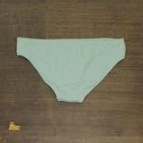 Kona Sol Womens Textured Knit Lined Bikini Swim Bottom Light Blue Green L