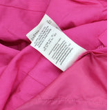 DKNY Rope Tie Front Zip Fly Wide Leg Pant P5DKFB17 Vivid Pink 2