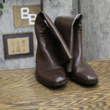 Universal Thread Knee High Boots Faux Leather with Memory Foam Insole Brown 8M
