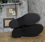 Universal Thread Womens Connor Harness Buckle Ankle Boots 90511576 Black 8M