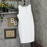 Ny Collection Petite Two Piece Jacket and Dress Set PNY9115 White 14P