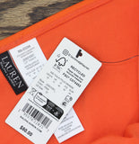 Lauren Ralph Lauren Macrame-Ring Hipster Bikini Bottom Persimmon Orange 10