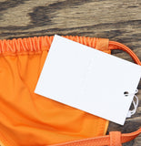 Solid & Striped Ellery Ombre Bikini Swim Top Daffodil / Coral Orange Multi L