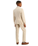 B By Brooks Brothers Big Boys Classic Fit Linen Suit Jacket Coat Khaki Brown 18R