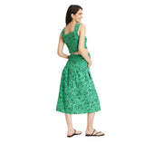 Isabel Maternity By Ingrid & Isabel Smocked Maternity Top Green Multi XL