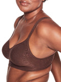 Bali Womens Comfort Revolution Wirefree Bra Warm Cocoa Brown Swirl 40DD