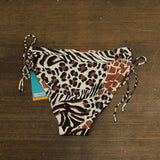 Coco Reef Inspire Printed High-Waist Bikini Bottoms U4C463 Black Multi S