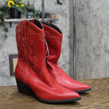 Wild Fable Women's Daytona Western Boots with Memory Foam Insole Red 9.5M