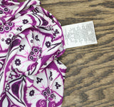 Swim Solutions Print Tiletale  V-Neck Tankini Swim Top Magenta Purple / White 10