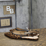 A New Day London Slingback Pointed Toe Flats 94303557 Cheetah Brown 8M