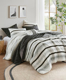 Madison Park Carolina Stripe 3-Piece Comforter Set White / Black King / Cal King