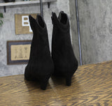 INC International Concepts Womens Secia Western Booties Black Microsuede 10.5M