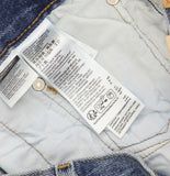 Levi's 501 Original Distressed Denim Shorts 89527256 Darn It Now Blue 30