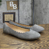 Journee Collection Netta Womens Pull On Flats NETTAGRAY Gray 12M