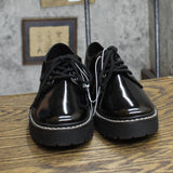 A New Day Womens Lace Up Faith Flats 87930730 Black 6.5M