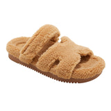 Wild Fable Womens Hayley Shearling Sandals 90870705 Tan Brown 10M
