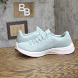 S Sport By Skechers Memory Foam Pull On Running Sneakers Aqua Blue Green 7.5M