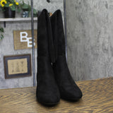 Michael Kors Braden Mid Riding Over-The-Knee Boots 40F2BNMBES Black 5.5M