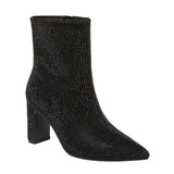 A New Day Womens Gloria Low Shaft Heeled Rhinestones Boots 94639669 Black 6.5M
