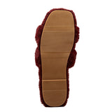 A New Day Womens Sage Slide Slippers 91315735 Burgundy Red 6M