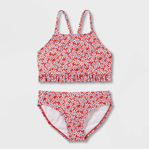 Cat & Jack Girls 'Daisy Fields' Bikini Swimsuit 84847487