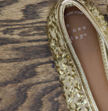 A New Day Womens Sammie Shoes Sequin Ballet Flats 94685487 Gold Yellow 8M