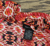 Teeze Me Juniors Printed Handkerchief-Hem Shift Dress Red Multi XL