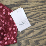 Auden Floral Print Everyday Cotton Demi Lightly Lined T-Shirt Bra Berry Red 38C