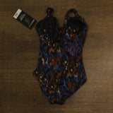 Miraclesuit Siren Tummy Control Underwire Bra One Piece Swimsuit Black Multi 10