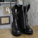 Sun + Stone Womens Anyaa Over the Knee Dress Boots 10017856500 Black Smooth 7M
