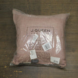 J. Queen New York Santa Rosa Square Decorative Throw Pillow Linen Brown 18"
