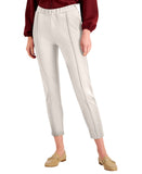 Alfani Solid Seamed Cropped Pants 100128539PT Oat Milk Off White PP