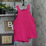 Cupshe Womens Patch Pocket Pinafore Romper Pink S