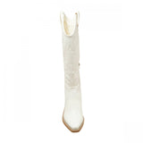 Wild Fable Womens Kenzi Wide Calf Western Boots Insole Ivory Off White 7M-WC