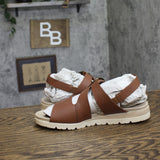 Easy Street Daydream Womens Slingback Wedge Sandals DAYDREAM Cognac Brown 9WW