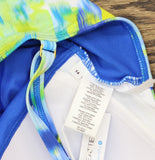 Bleu by Rod Beattie Womens Beach Life V-Neck Tankini Top Swim Cool Blue 14