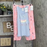 Munki Munki Womens 2-Piece Haute Dog Capri Pajama Set NM00848 Gray M