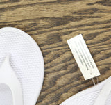 Totes Womens Everywear Solbounce Flip-Flops White 6M