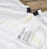 Karen Scott Womens Honolulu Rolled Sleeve Striped Top Pebble Brown 2XL