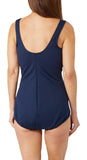 Miraclesuit Oceanus One Piece Swimsuit Tropica Toile Print Midnight Blue 22W
