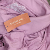 State of Day Womens Notched-Collar Sleepshirt 100180154MS Mauve Orchid Purple L