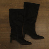 A New Day Womens Justice Boots Suede Mid Calf 94568883 Black 11M-WC