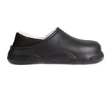 Foamwalk Mens EVA Faux Fur Lined Clogs 167cf8d2e8699f Black 10