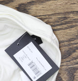 Kate Spade New York Solid Shirred High Waist Swim Bottom Cream Off White M