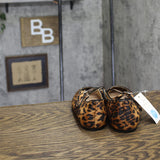 A New Day Mary Jane Ballet Flats with Buckle Strap Leopard Brown Multi 7.5M