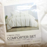 Clean Spaces 7-Piece Comforter Bedding Set Plaza Taupe Brown Full