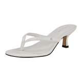 Calvin Klein Womens Opelle Heeled Sandal KCOPELLE2 White 7.5M