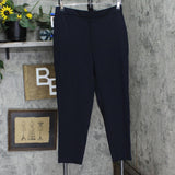 Banana Republic Womens Pull On Tapered Elastic Waist Pants 1588693 Black 10